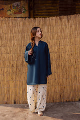 Nooray Blue – 2 Piece Kurti Set