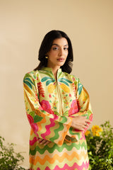 ✨ Golden Breeze – 2 Piece Kurti Set