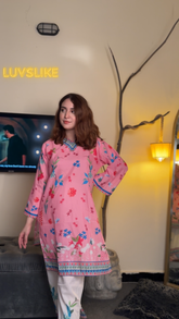 Floral Fusion Kurti Set 🌸👗 2 PCs