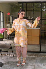 ๐งก Zauq-e-Gulzar โ 2 Piece Kurti Set