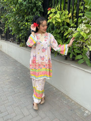 🌺 Laila Rose – 2 Piece Kurti Set