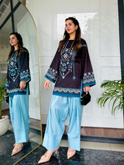 🌙 Noor-e-Shaam – 2 Piece Kurti Set ✨