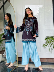 🌙 Noor-e-Shaam – 2 Piece Kurti Set ✨