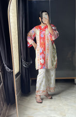 🌹 Parizad – 2 Piece Kurti Set