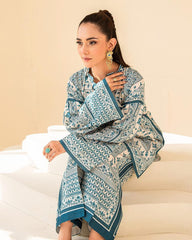 Aqua Blue 2-Piece Kurti Set 🌸✨