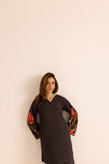 New Black 2-Piece Kurti Set
