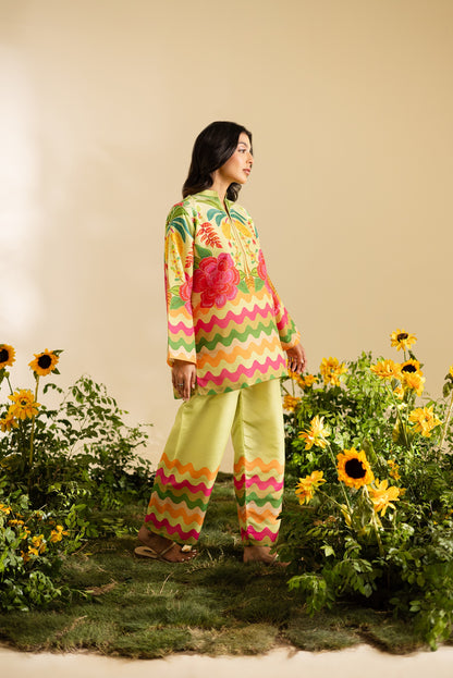✨ Golden Breeze – 2 Piece Kurti Set