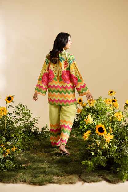 ✨ Golden Breeze – 2 Piece Kurti Set