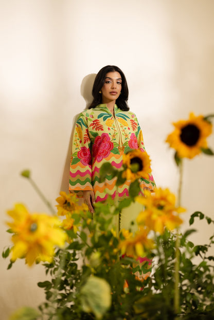 ✨ Golden Breeze – 2 Piece Kurti Set