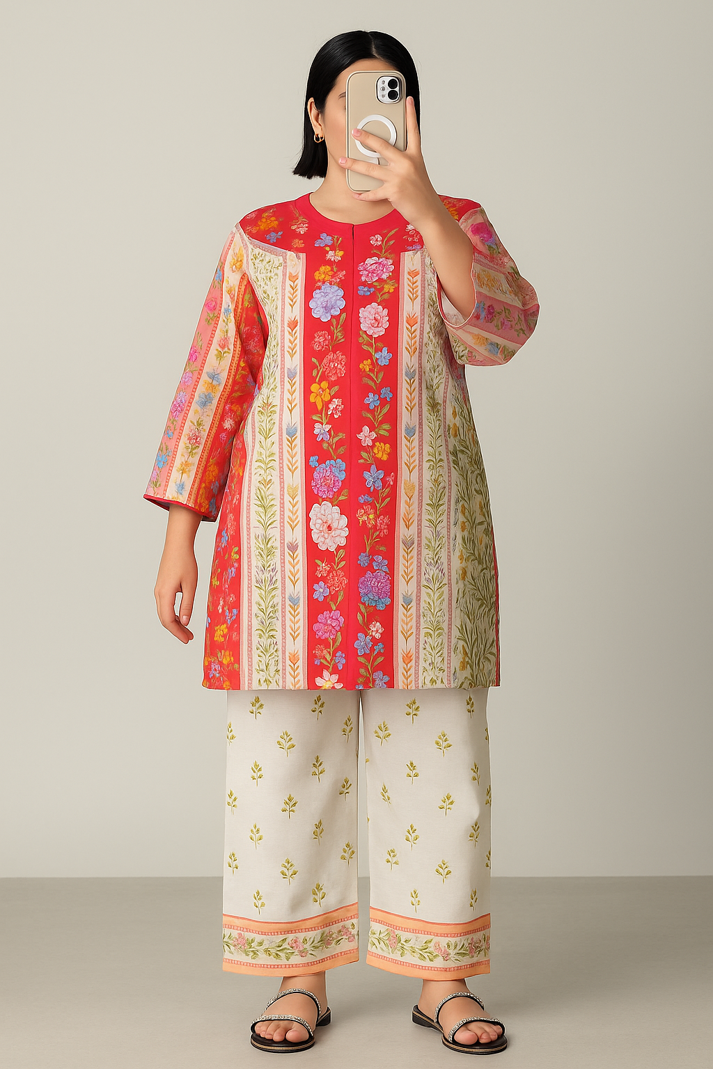 🌹 Parizad – 2 Piece Kurti Set
