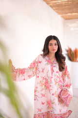 Dilruba Chic Pink 2-Piece  Kurti Set 💖🌿