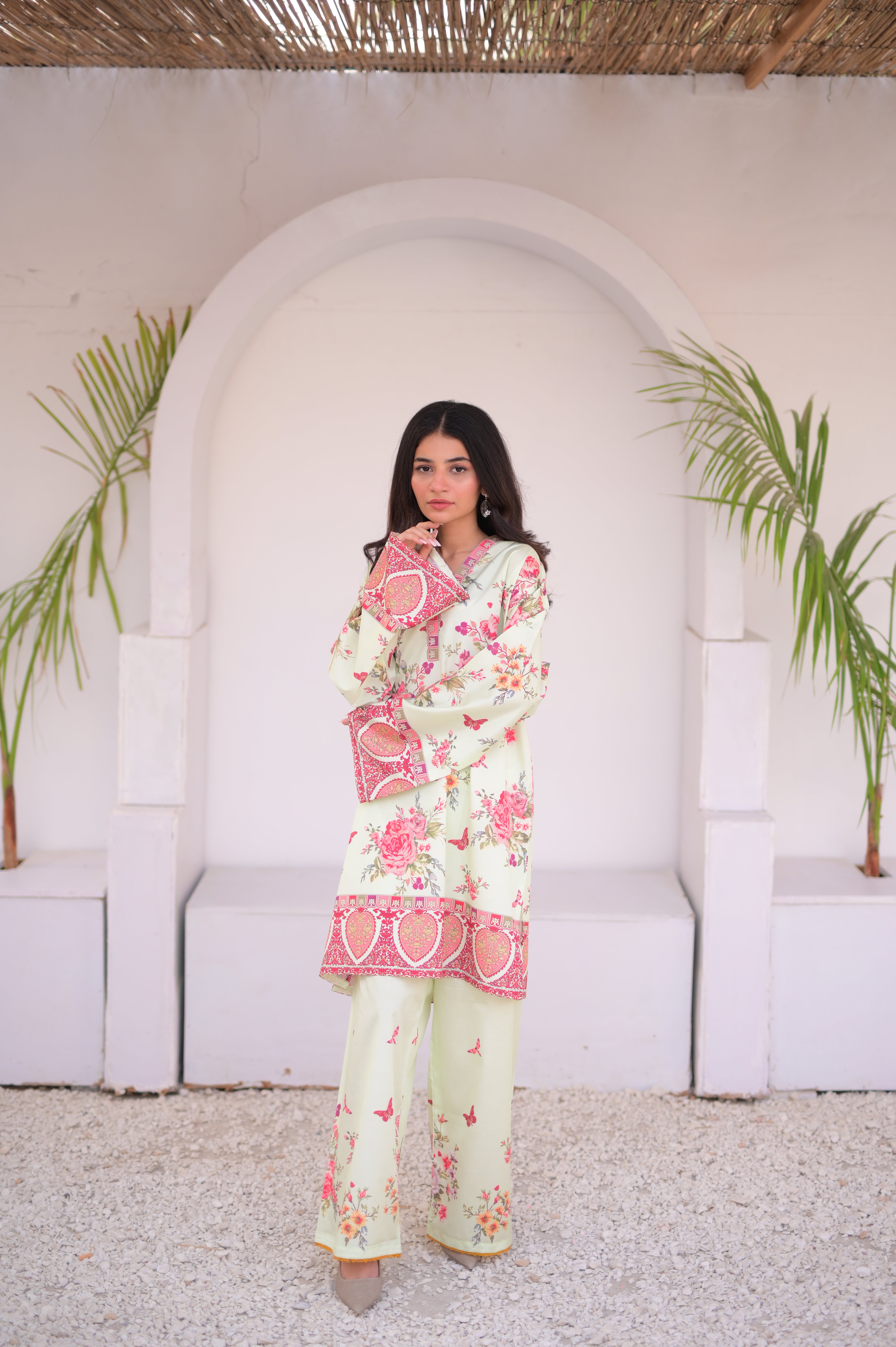 Dilruba Chic Pista 2-Piece  Kurti Set 💖🌿