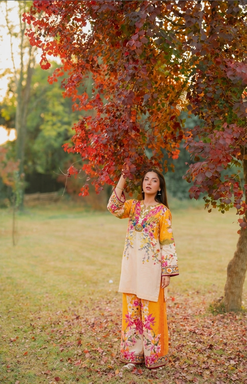 💫 Mehar Gul – 2 Piece Kurti Set ( Dananeer)