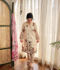 Husn-e-Khaas 🌼 2 Pcs Kurti Set