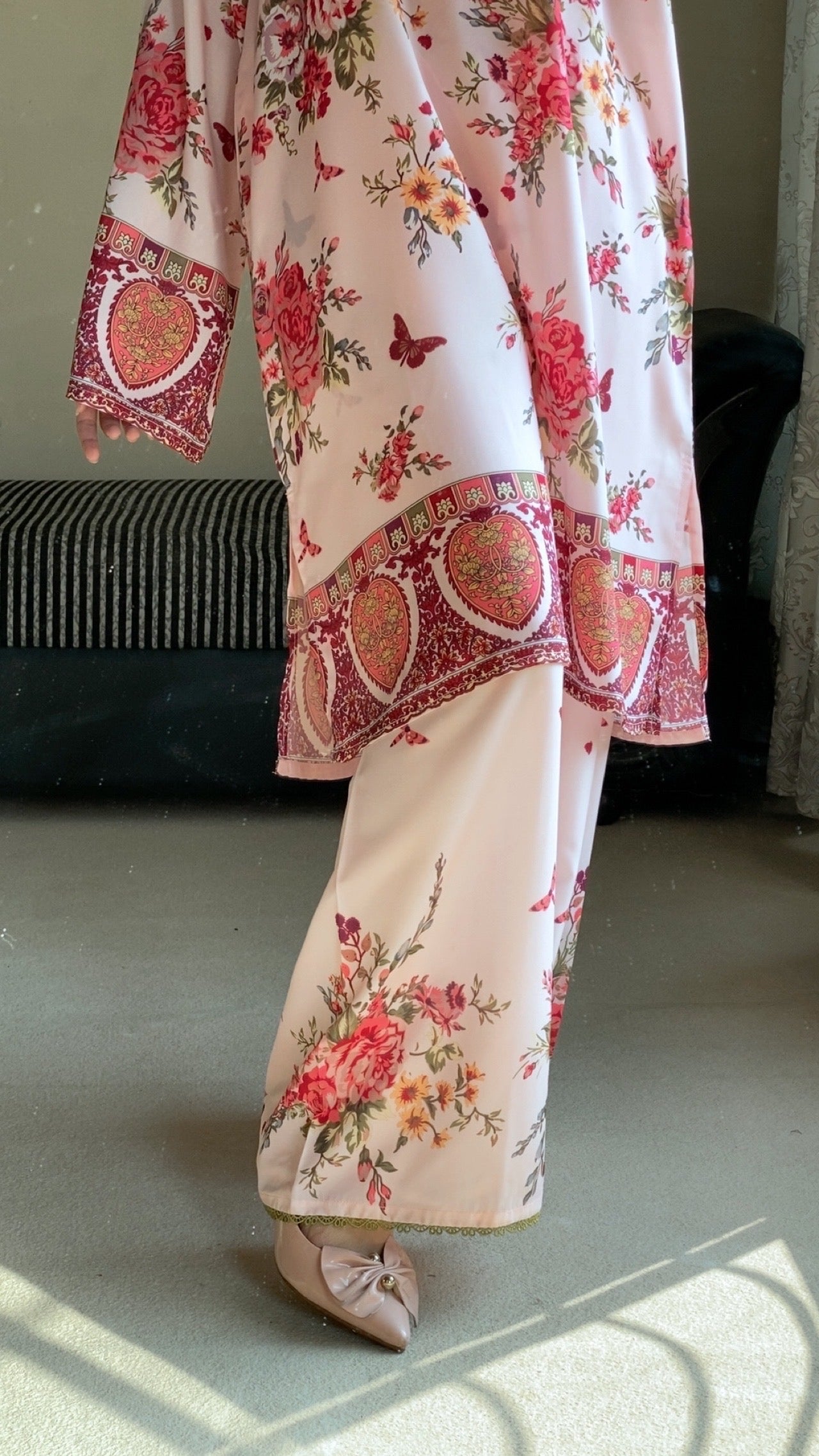 Dilruba Chic Pink 2-Piece  Kurti Set 💖🌿
