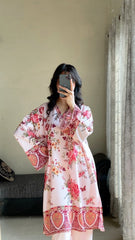 Dilruba Chic Pink 2-Piece  Kurti Set 💖🌿