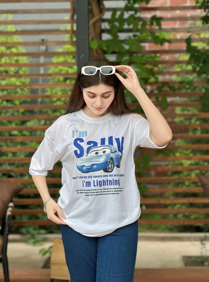 Sally Premium Tee 🚗🌟 Front side