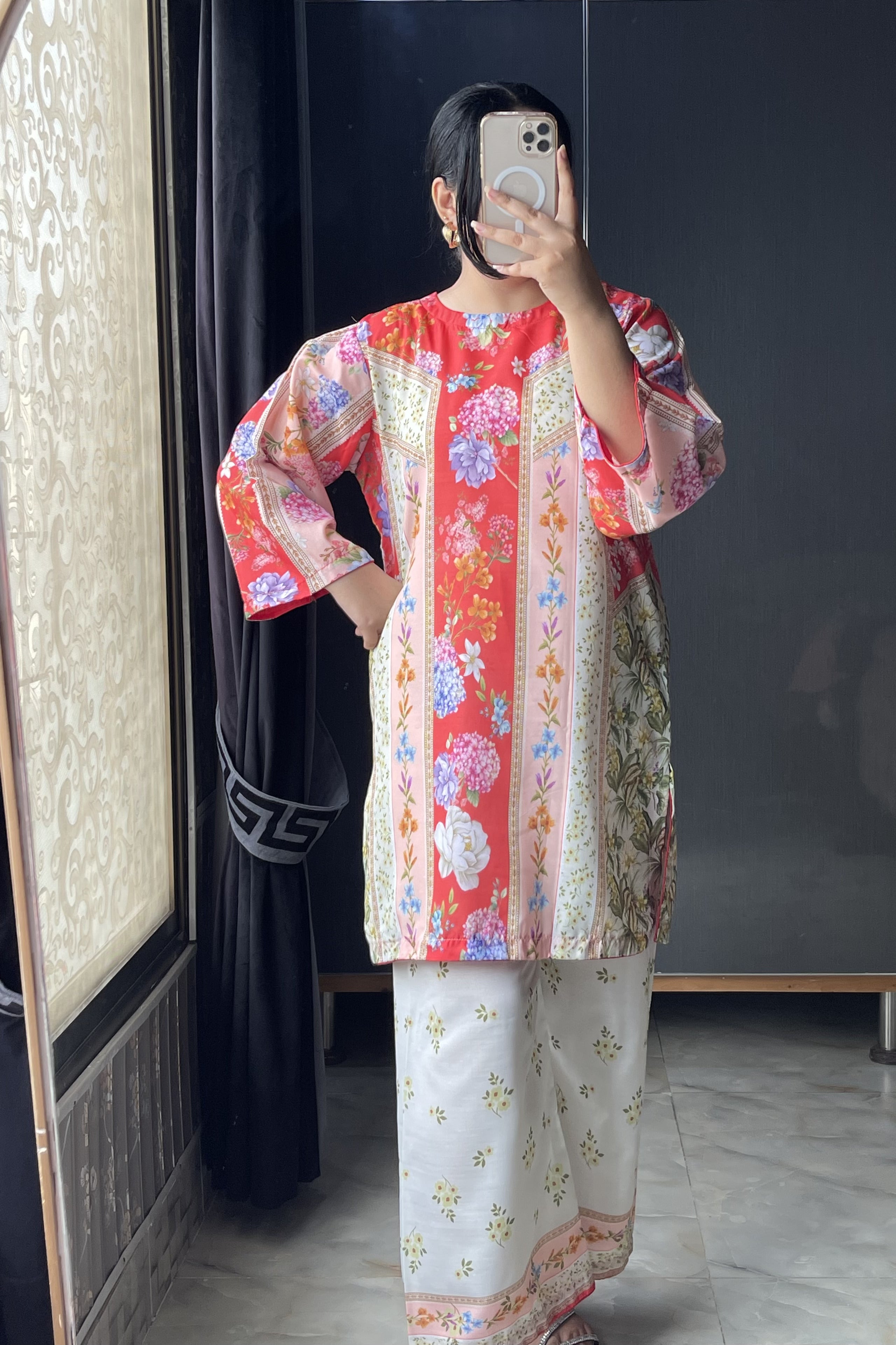 🌹 Parizad – 2 Piece Kurti Set