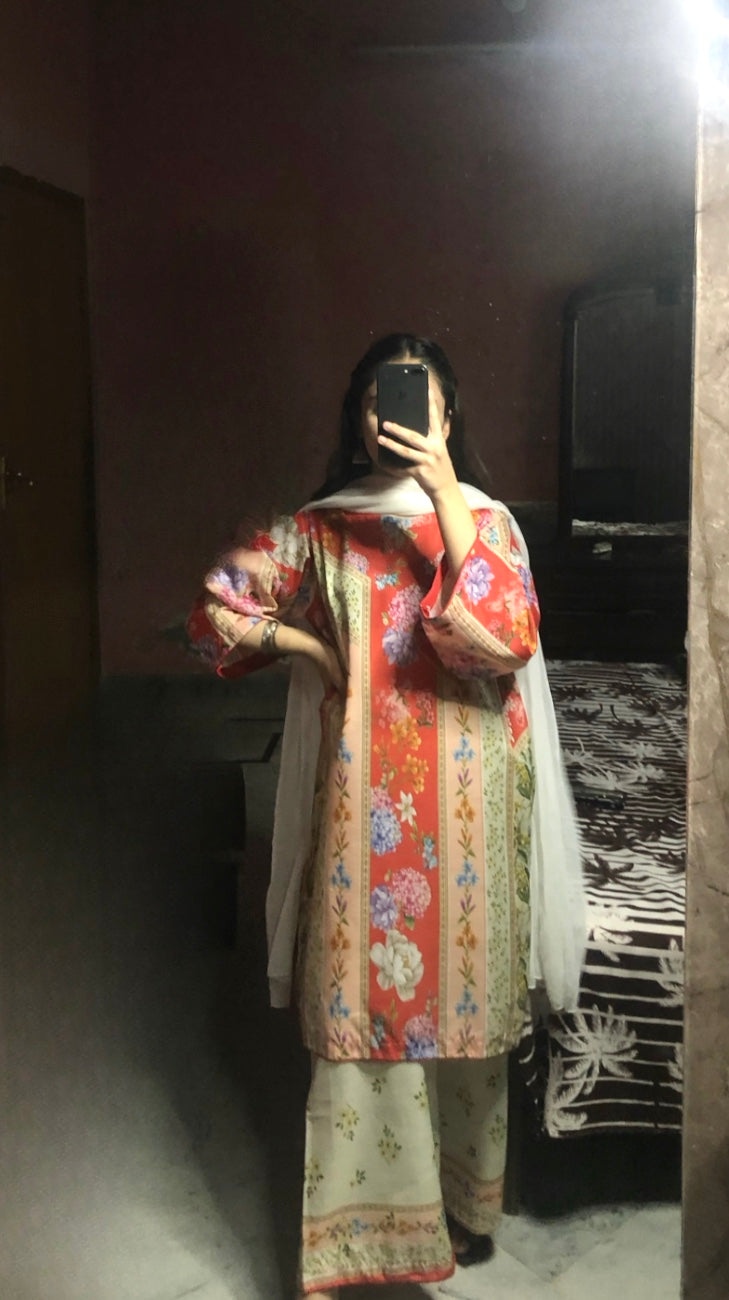 🌹 Parizad – 2 Piece Kurti Set