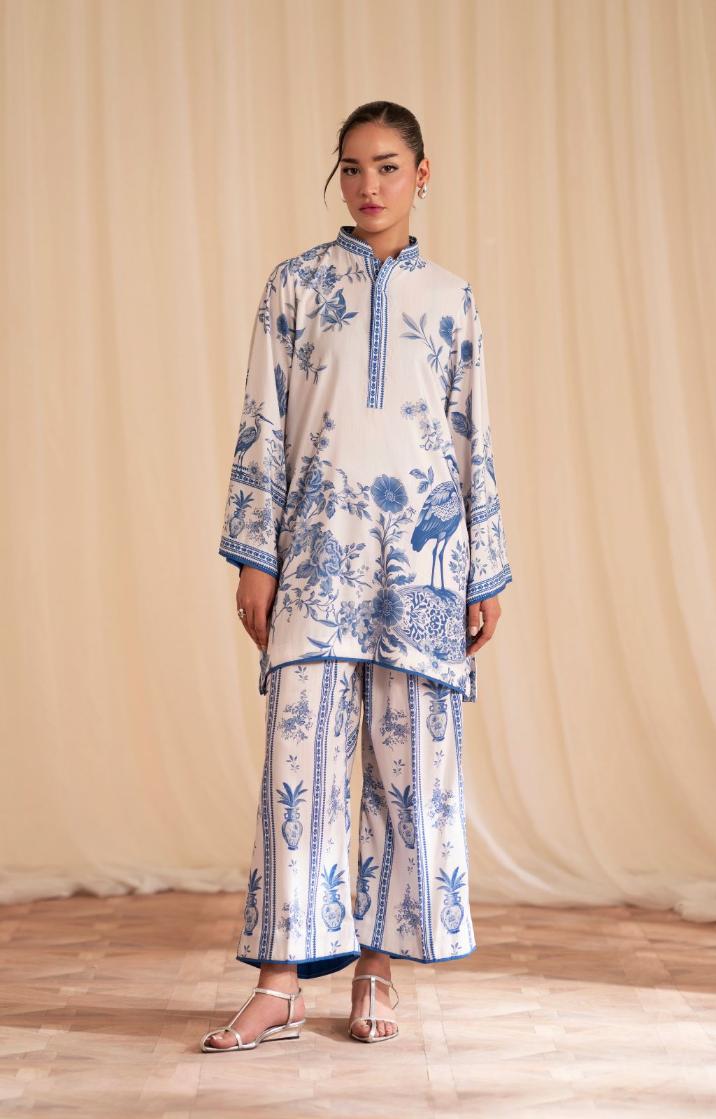 🌼 Zariya Blossom – 2 Pc Kurti Set