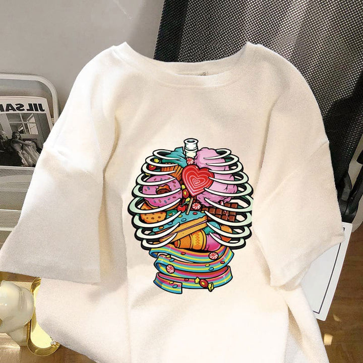 Bones & Sweets Tee 💀🌈🍬