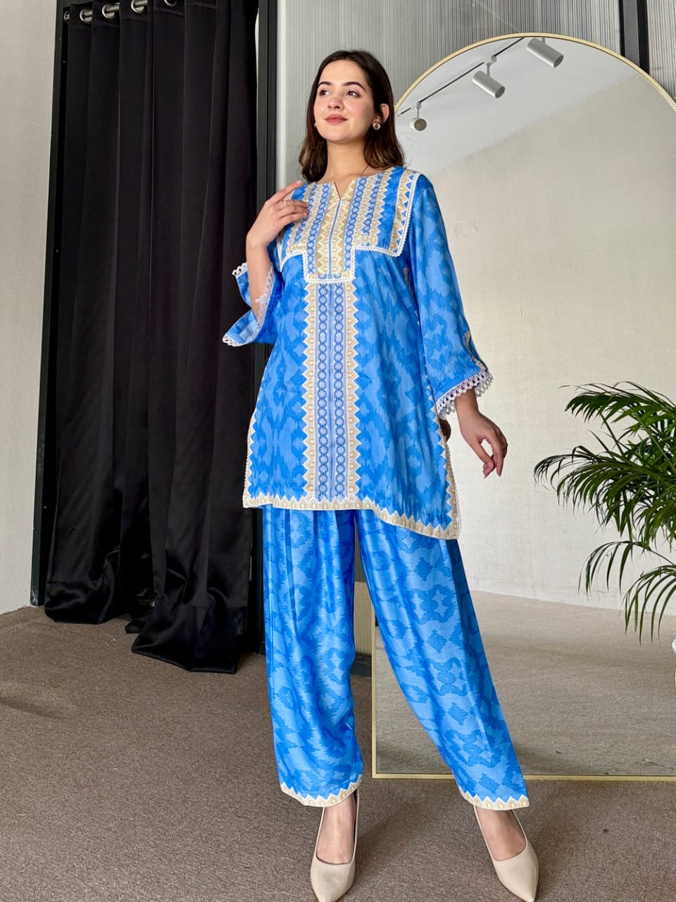 🌸 Noor Jahan - 2 Pcs Kurti Set 🌸