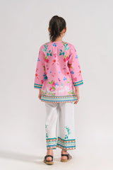 🌸🕊️ Pink Pankhuri – 2 PCS Kurti Set