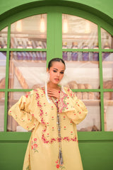 ✨ Mehnaz Floral – 2 Pc Kaftan Set